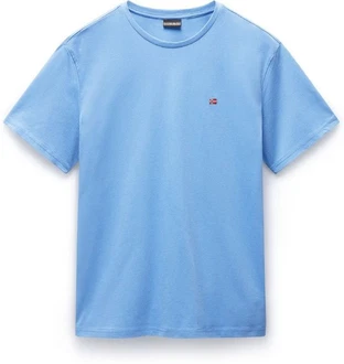 Napapijri T-Shirt Regular Fit Blau/Hellblau