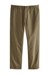 Next Chinohose Straight Fit Khaki/Dunkelgrün