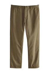 Next Chinohose Straight Fit Khaki/Dunkelgrün