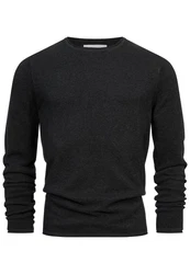 Kronstadt Strickpullover KSPep Dunkelgrau/Schwarz/Grau