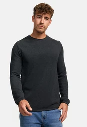 Kronstadt Strickpullover KSPep Dunkelgrau/Schwarz/Grau
