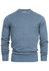 Kronstadt Pullover KSCarlo Carlo Hellblau/Blau/Grau