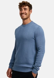 Kronstadt Pullover KSCarlo Carlo Hellblau/Blau/Grau