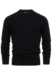 Kronstadt Pullover KSCarlo Carlo Schwarz/Dunkelblau