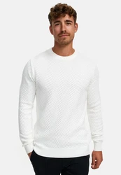 Kronstadt Pullover KSCarlo Carlo Creme/Weiß/Grau/Silber