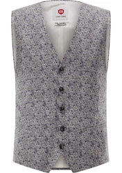 CG Club of Gents Anzugweste CG Plum Grau/Lila