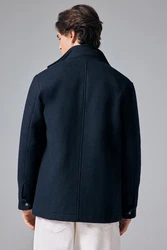 Next Steppmantel Mantel mit vier Taschen Dunkelblau