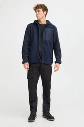 North Bend Fleecejacke NBMatej Dunkelblau/Blau