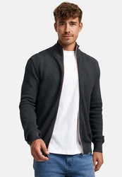 Kronstadt Sweatjacke KSErik Zip Dunkelgrau/Grau