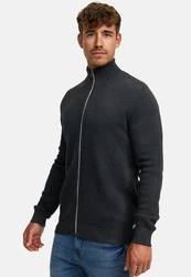 Kronstadt Sweatjacke KSErik Zip Dunkelgrau/Grau