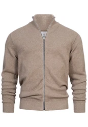 Kronstadt Sweatjacke KSErik Zip Beige/Braun/Grau/Khaki