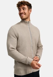 Kronstadt Sweatjacke KSErik Zip Beige/Braun/Grau/Khaki