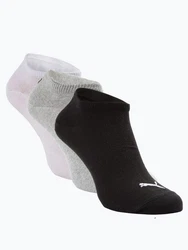 PUMA Funktionssocken UNISEX SNEAKER PLAIN 3P Gelb/Lila/Grau/Rosa/Hellgrau/Schwarz/Braun/Weiß
