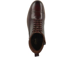 Clarks Aldwin Cap Stiefel Braun/Dunkelrot/Rot/Bordeaux