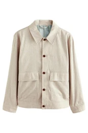 Hemdjacke EDIT Edle Hemdjacke mit Leinenanteil (1-St)