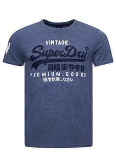 Superdry T-Shirt Hellblau/Dunkelblau/Blau