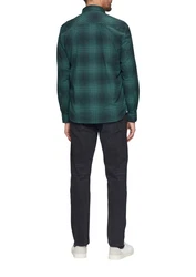 s.Oliver Langarmhemd Regular Fit mit Button-Down-Kragen Dunkelgrün/Grün/Türkis