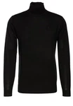 KARL LAGERFELD Strickpullover mit Turtle-Neck (1-tlg) Schwarz
