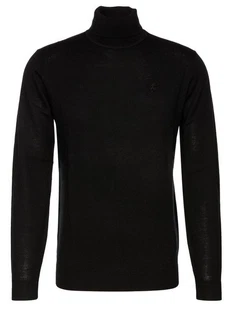 KARL LAGERFELD Strickpullover mit Turtle-Neck (1-tlg) Schwarz