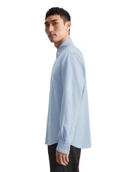 Marc O'Polo Langarmhemd Blau/Grau/Hellblau