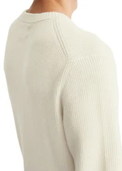 Marc O'Polo Rundhalspullover Khaki/Grau/Beige/Weiß/Creme
