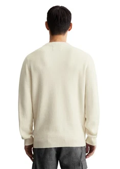 Marc O'Polo Rundhalspullover Khaki/Grau/Beige/Weiß/Creme