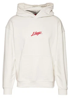 HUGO Hoodie Dlogolong Beige/Grau/Weiß/Khaki HUGO Hoodie Dlogolong Beige/Grau/Weiß/Khaki