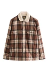 Next Hemdjacke aus Cord mit Teddyfutter Braun/Creme/Beige