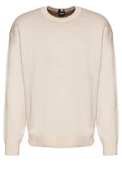 BOSS Strickpullover H-Daero Weiß/Khaki/Beige/Braun