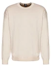 BOSS Strickpullover H-Daero Weiß/Khaki/Beige/Braun