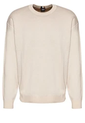 BOSS Strickpullover H-Daero Weiß/Khaki/Beige/Braun