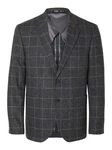 SELECTED HOMME Sakko Hellblau/Dunkelgrau/Grau/Dunkelgrün