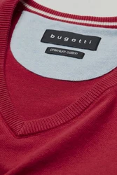 bugatti Pullover Rot/Dunkelrot