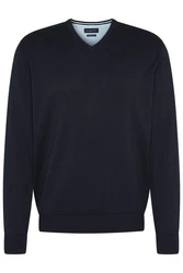 bugatti Pullover Dunkelblau/Blau