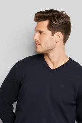 bugatti Pullover Dunkelblau/Blau