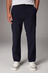Next Chinohose Straight Fit Dunkelblau/Blau