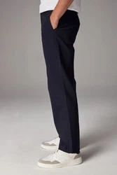 Next Chinohose Straight Fit Dunkelblau/Blau