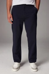 Next Chinohose Straight Fit Dunkelblau/Blau
