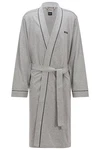 BOSS Herrenbademantel Kimono BM Grau/Hellgrau