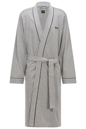 Herrenbademantel Kimono BM, Baumwolle, Taillengrtel, Morgenmantel aus Baumwolle