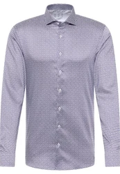 Eterna Langarmhemd SLIM FIT Performance Hemd Lila/Dunkelblau/Grau/Fliederfarben