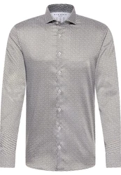 Eterna Langarmhemd SLIM FIT Performance Hemd Grau/Dunkelgrau/Silber