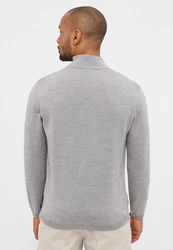 Eterna Strickpullover Grau/Hellgrau