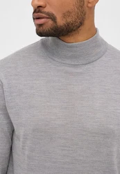 Eterna Strickpullover Grau/Hellgrau