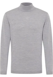 Eterna Strickpullover Grau/Hellgrau