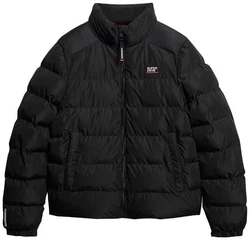 Superdry Steppjacke SPORTS PUFFER JACKET Schwarz