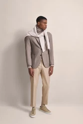 bugatti Sakko in moderner Optik Grau/Braun/Beige/Khaki