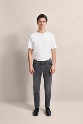 bugatti 5-Pocket Jeans Dunkelgrau/Grau/Hellgrau