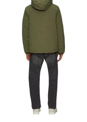 QS Allwetterjacke Winterjacke mit Kapuze Dunkelgrün/Grün