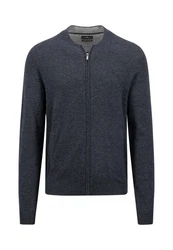 FYNCH-HATTON Strickjacke Dunkelblau/Hellblau/Grau/Blau/Dunkelgrau